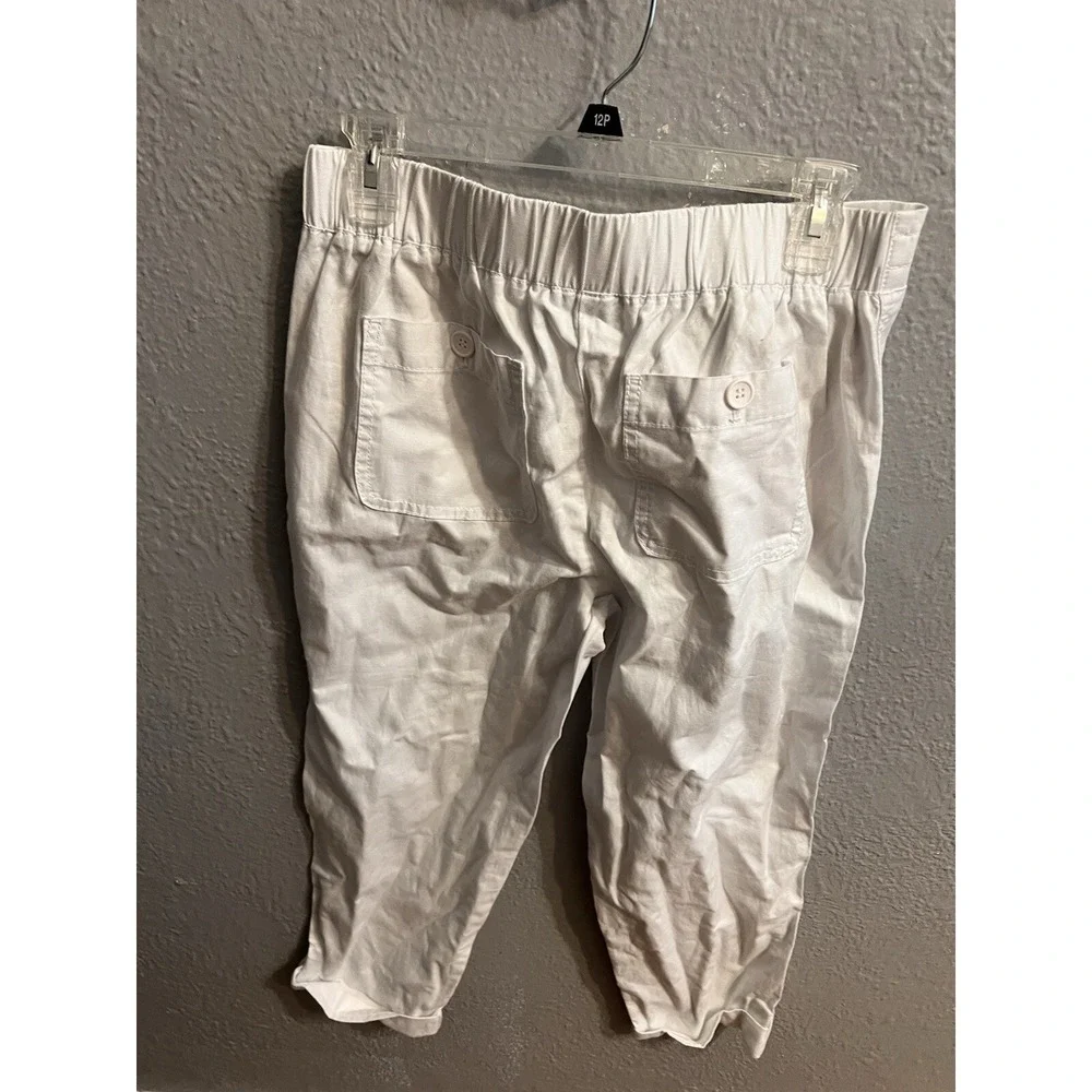 Talbots  Capri‎ Pants  Size 4 Womens White